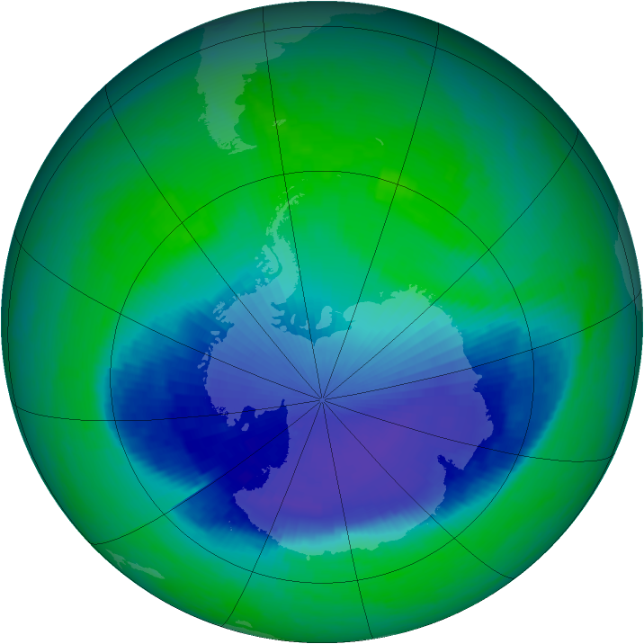 Ozone Map 2001-11-26